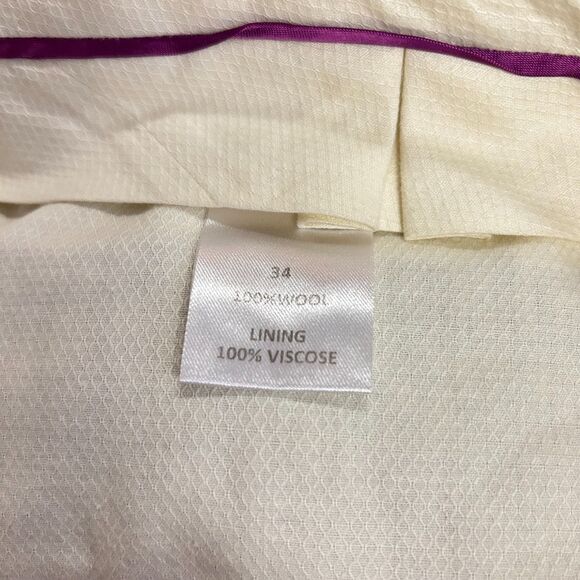 Charles Tyrwhitt Gray Wool Flat Front Slim Fit Dress Pants Size 34 X 34 - Picture 10 of 15